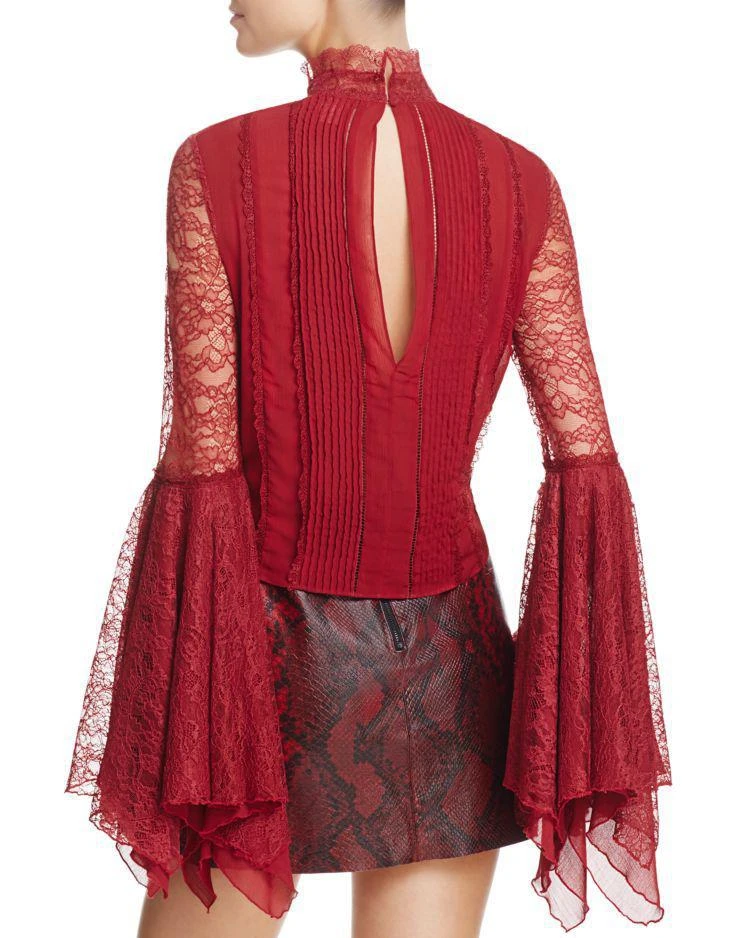 商品Alice + Olivia|Alice + Olivia Ivy Handkerchief-Sleeve Top,价格¥1322,第2张图片详细描述