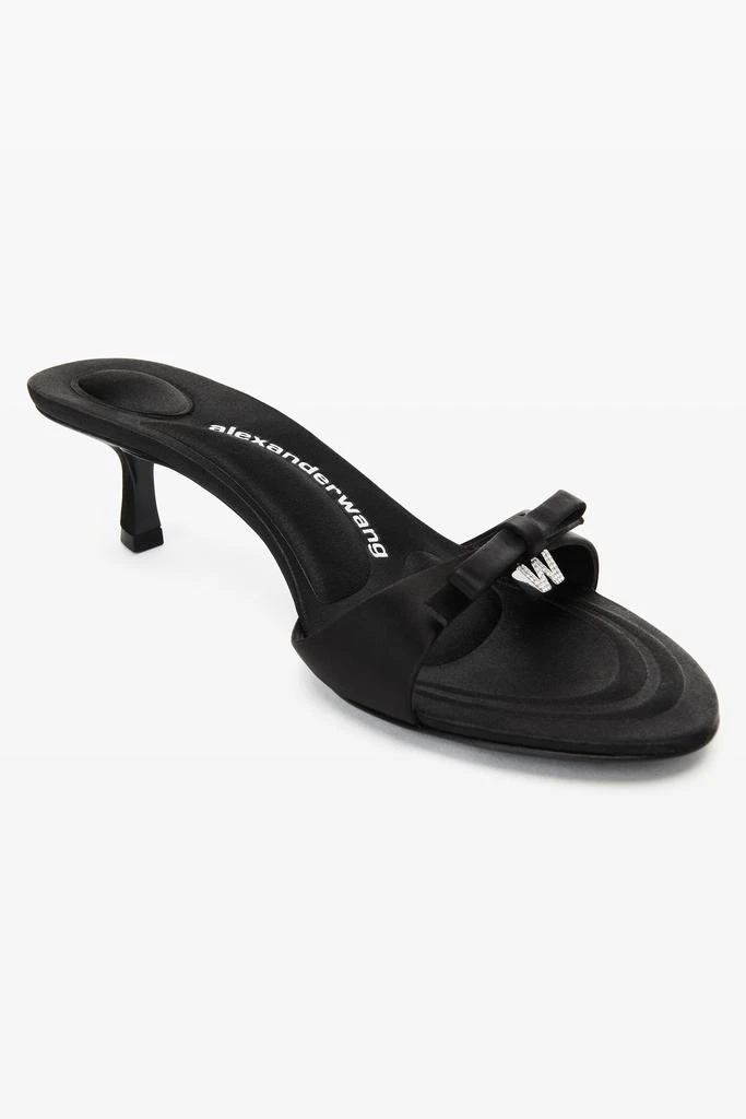 商品Alexander Wang|DAHLIA 50 BOW SANDAL IN SATIN,价格¥2230,第2张图片详细描述