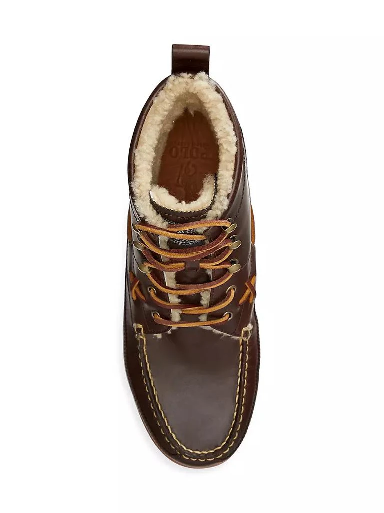 商品Ralph Lauren|Ranger Leather Lace-Up Boots,价格¥1034,第4张图片详细描述