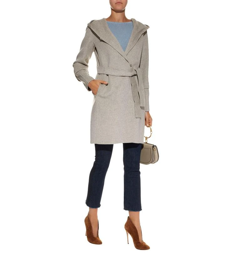 商品Max Mara|Buttoned Cuff Hooded Coat,价格¥7426,第5张图片详细描述