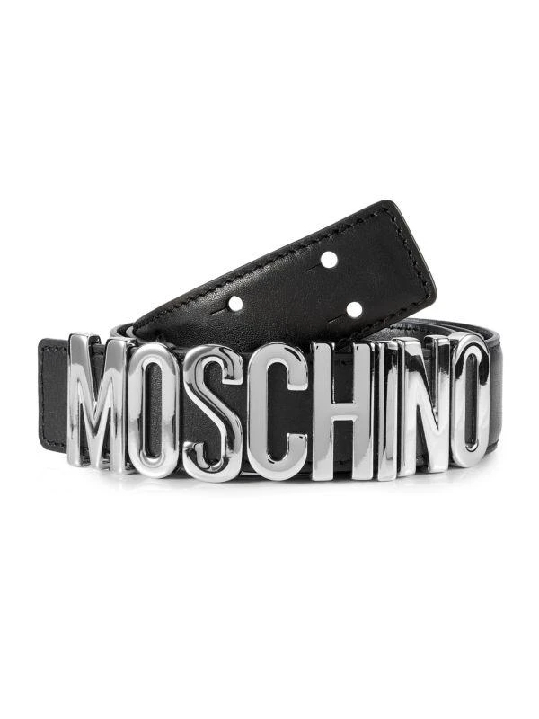 商品Moschino|Logo Leather Belt,价格¥1451,第1张图片