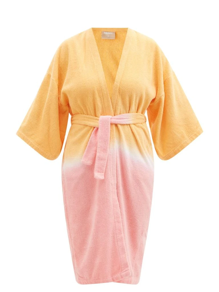 商品Terry|Tie-dye cotton-terry robe,价格¥912,第1张图片