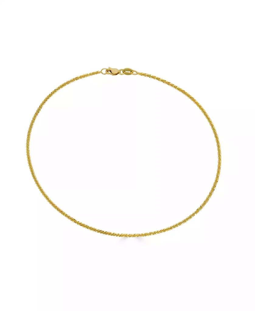 商品Macy's|Sparkle Chain Ankle Bracelet, 10" (1-1/2mm) in 14k Yellow Gold or 14k White Gold.,价格¥2803,第1张图片