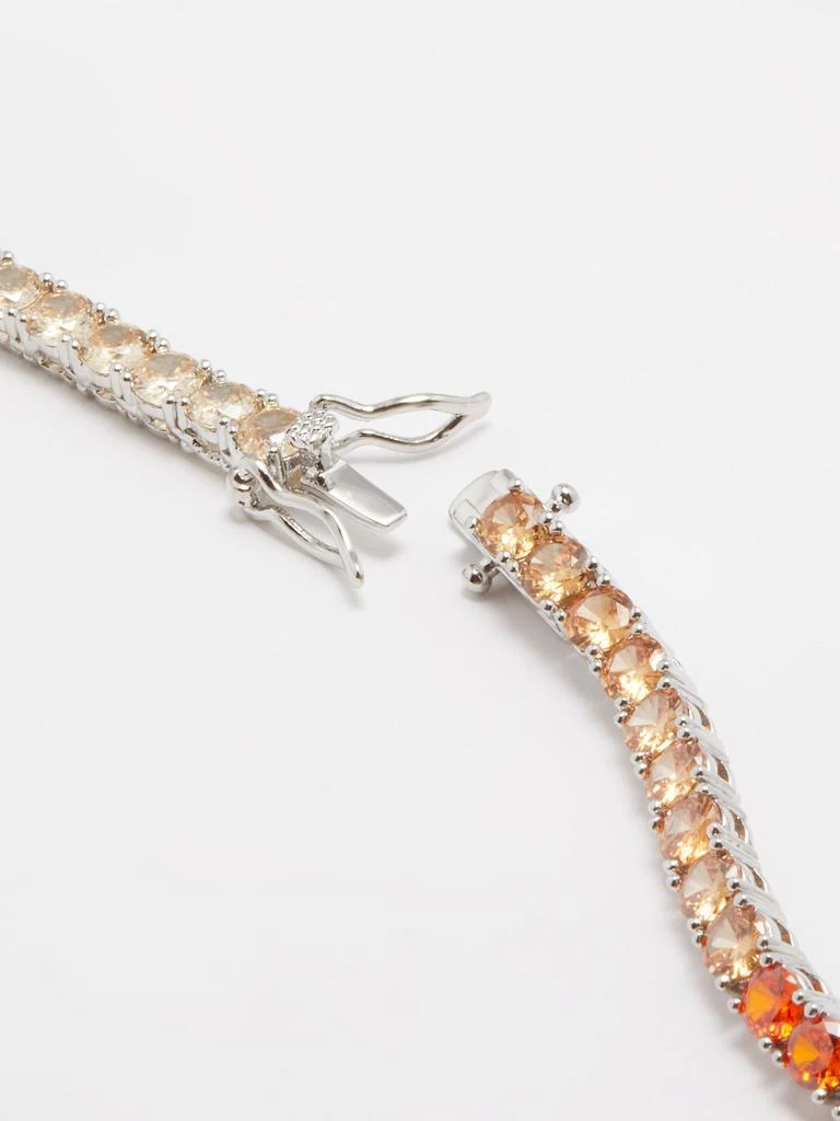 商品FALLON|Grace crystal-embellished tennis necklace,价格¥727,第5张图片详细描述