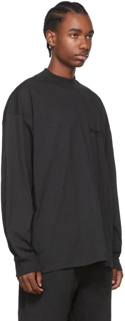 商品Essentials| Essentials黑色纯棉长袖T恤 ,价格¥420,第2张图片详细描述