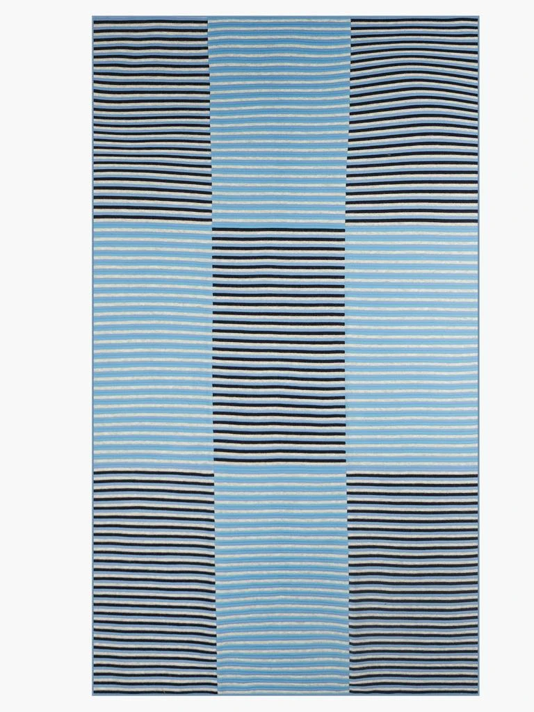 商品Saunders|Bargo stripe-check merino-blend blanket,价格¥2458,第5张图片详细描述