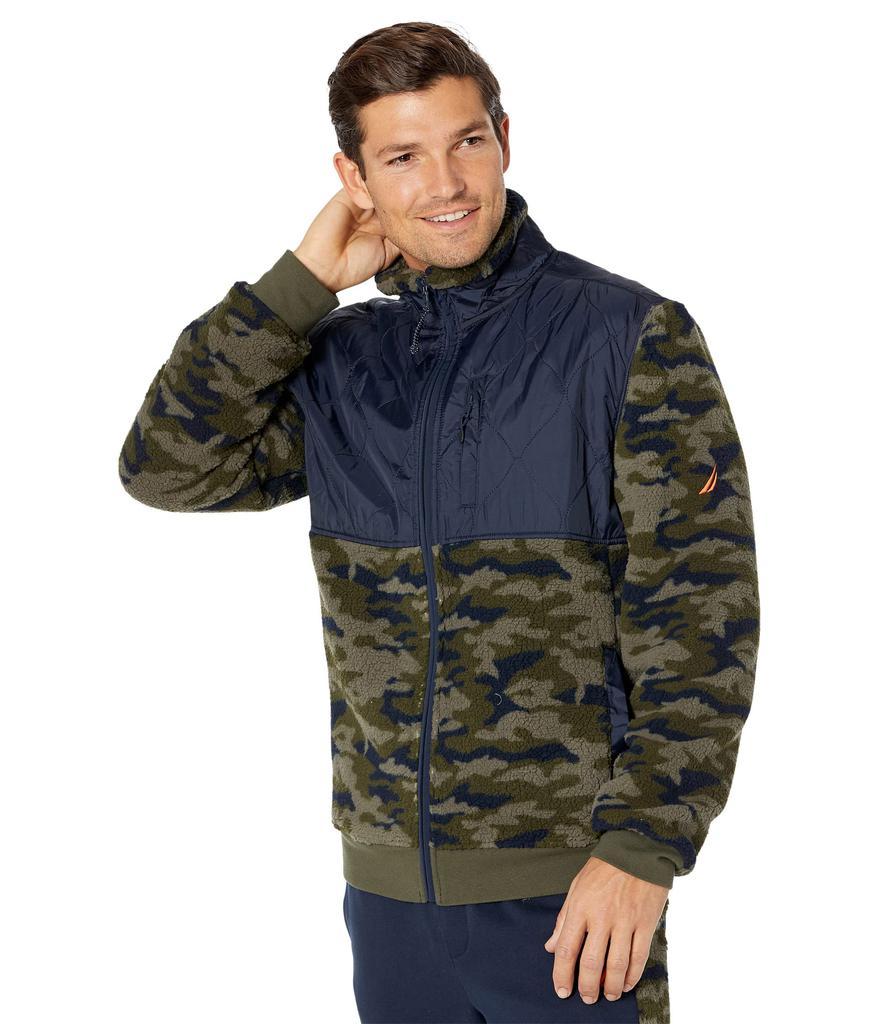 商品Nautica|Quilted Camouflage Sherpa Fleece,价格¥429,第1张图片