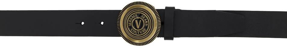 商品Versace|Black V-Emblem Belt,价格¥584,第1张图片