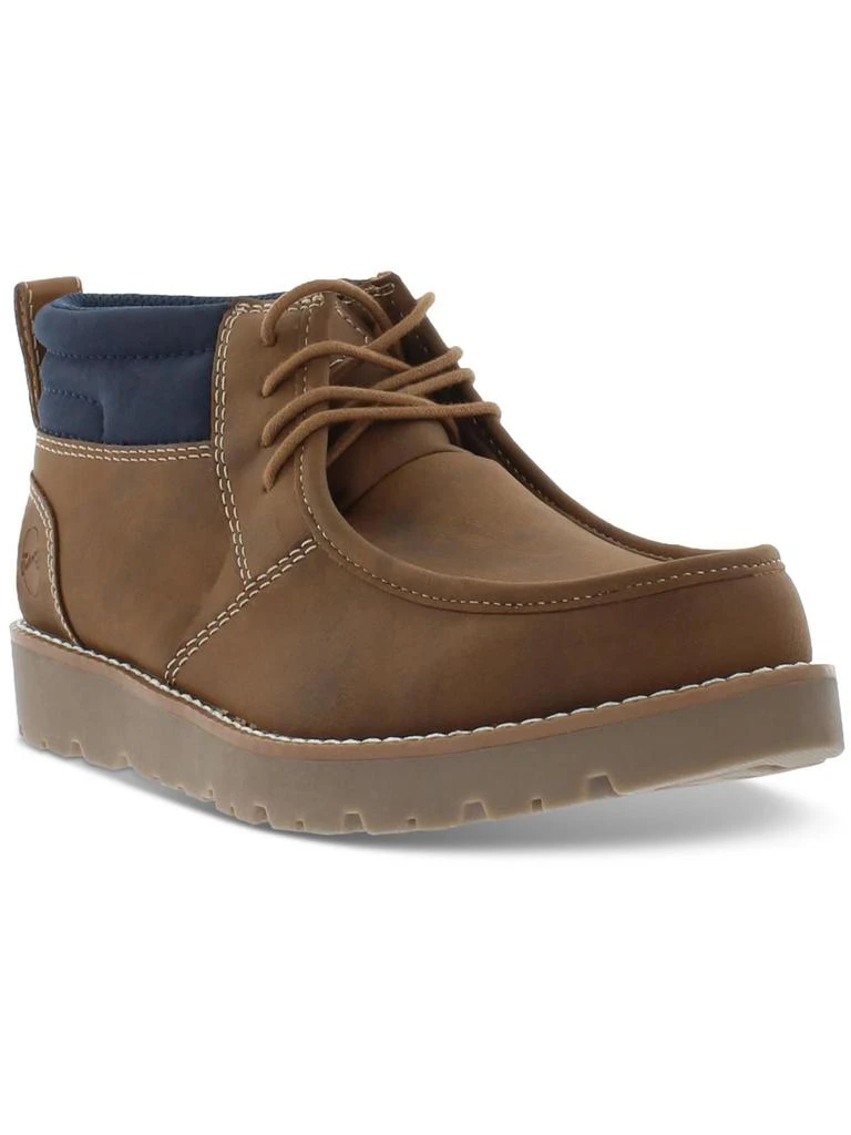 商品Weatherproof Vintage|Chester Mens Faux Leather Hiking Chukka Boots,价格¥390,第3张图片详细描述