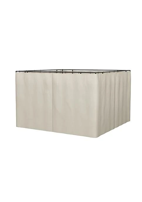 商品belk|10 X 12 Universal Gazebo Sidewall Set With 4 Panels Hooks C Rings Included For Pergolas And Cabanas Beige,价格¥1004,第1张图片