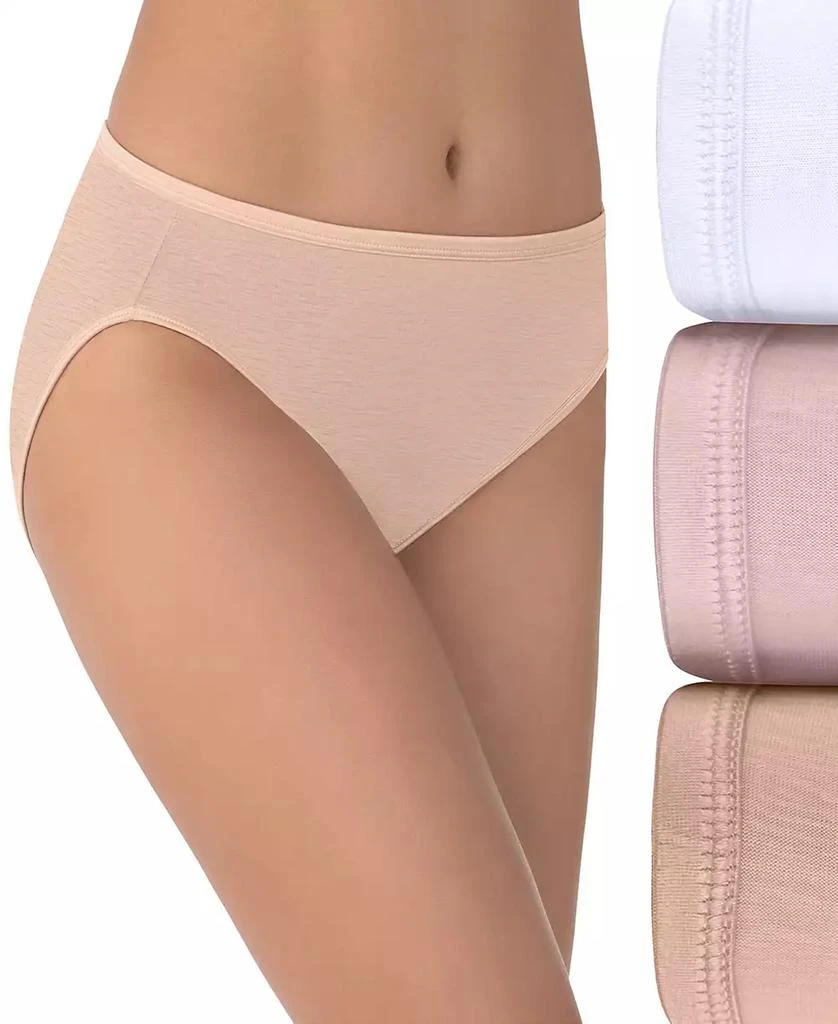 商品Vanity Fair|Women's 3-Pk. Vanity Fair Illumination Hi-Cut Brief Underwear 1330,价格¥201,第1张图片详细描述