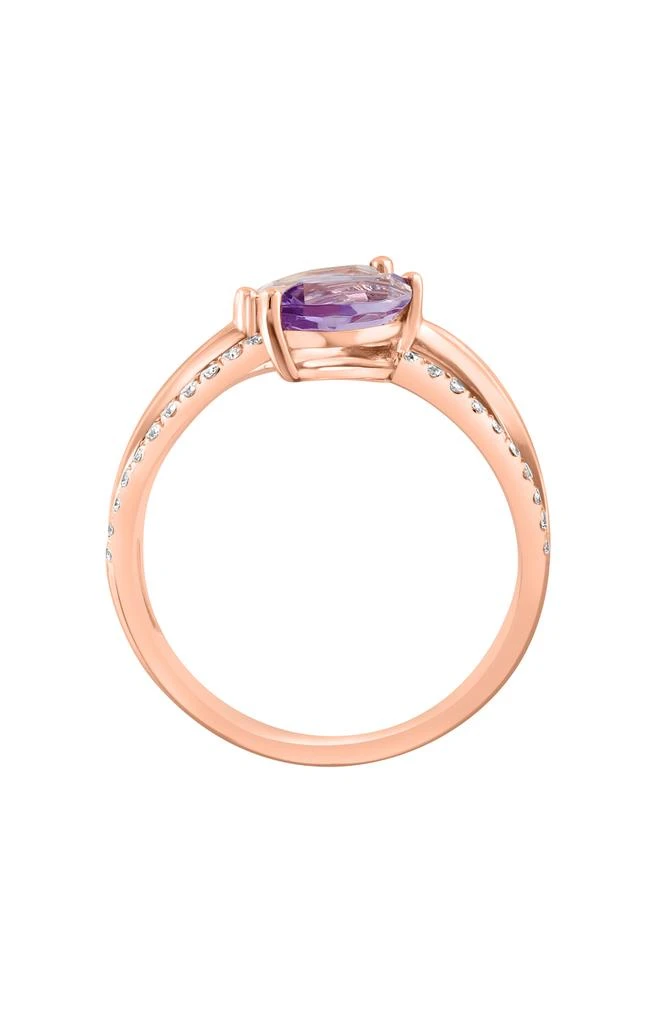 商品Effy|14K Rose Gold Morganite & Diamond Ring,价格¥5604,第2张图片详细描述