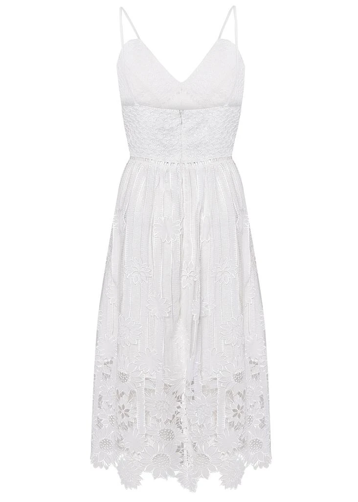 商品True Decadence|White ladder cut work strappy midi sundress,价格¥1150,第3张图片详细描述