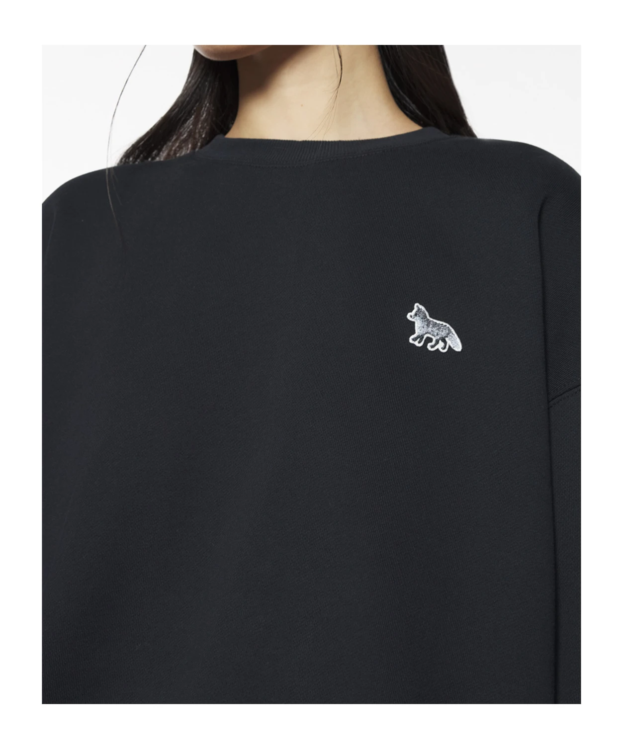 商品【商品预售7天】 Maison Kitsune|Maison Kitsune 女士针织毛衣 OW00302KM0325P199 黑色,价格¥1282,第5张图片详�细描述