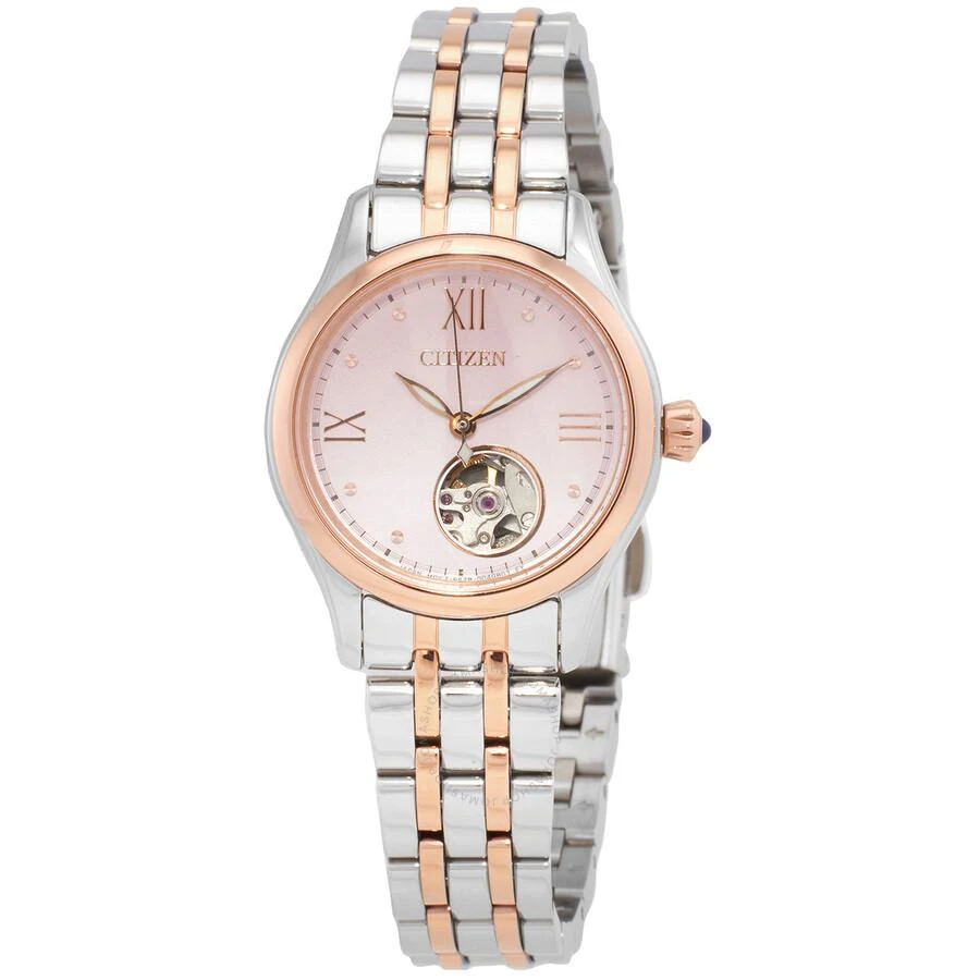 商品Citizen|Luna Automatic Pink Dial Two-Tone Ladies Watch PR1044-87X,价格¥1790,第1张图片