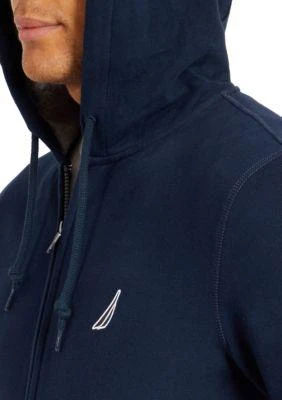 商品Nautica|Anchor Fleece Full Zip Hoodie,价格¥304,第3张图片详细描述