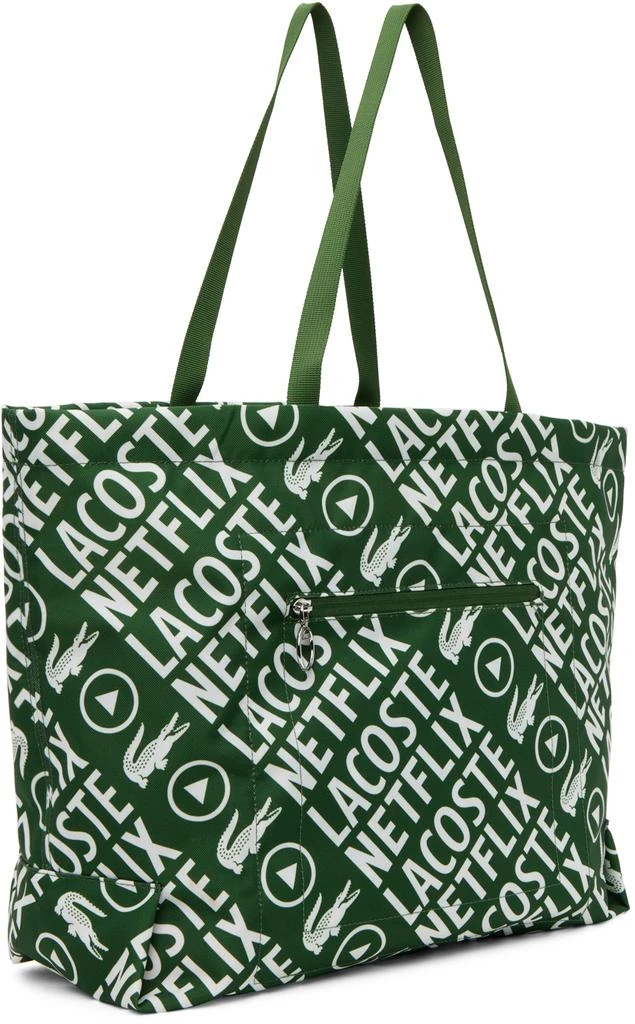商品Lacoste|Green Netflix Edition Contrast Print Tote,价格¥483,第2张图片详细描述