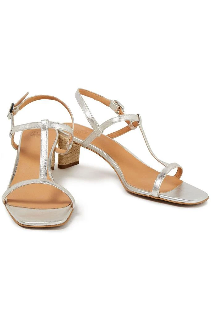 商品CASTAÑER|Linet metallic leather slingback sandals,价格¥347,第2张图片详细描述