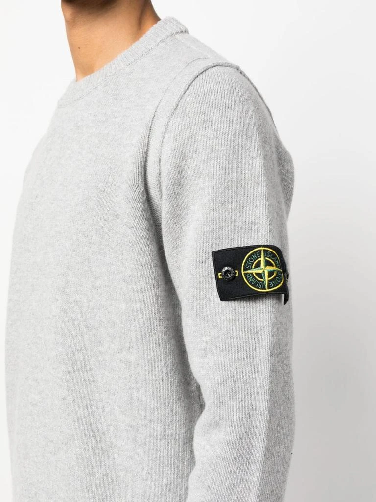 商品Stone Island|STONE ISLAND - Wool Pullover With Logo,价格¥2345,第4张图片详细描述