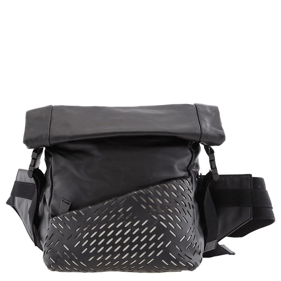 商品Bottega Veneta|Men's Perforated Belt Bag in Black,价格¥4387,第1张图片