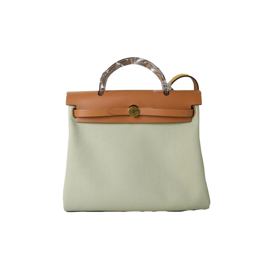 商品Hermes|Hermes Herbag 31 Gold Hardware Gold Beton,价格¥31183,第1张图片