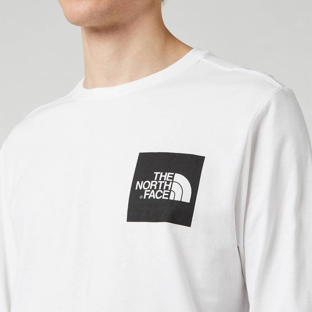 The North Face Men's Long Sleeve Fine T-Shirt - TNF White商品第4张图片规格展示