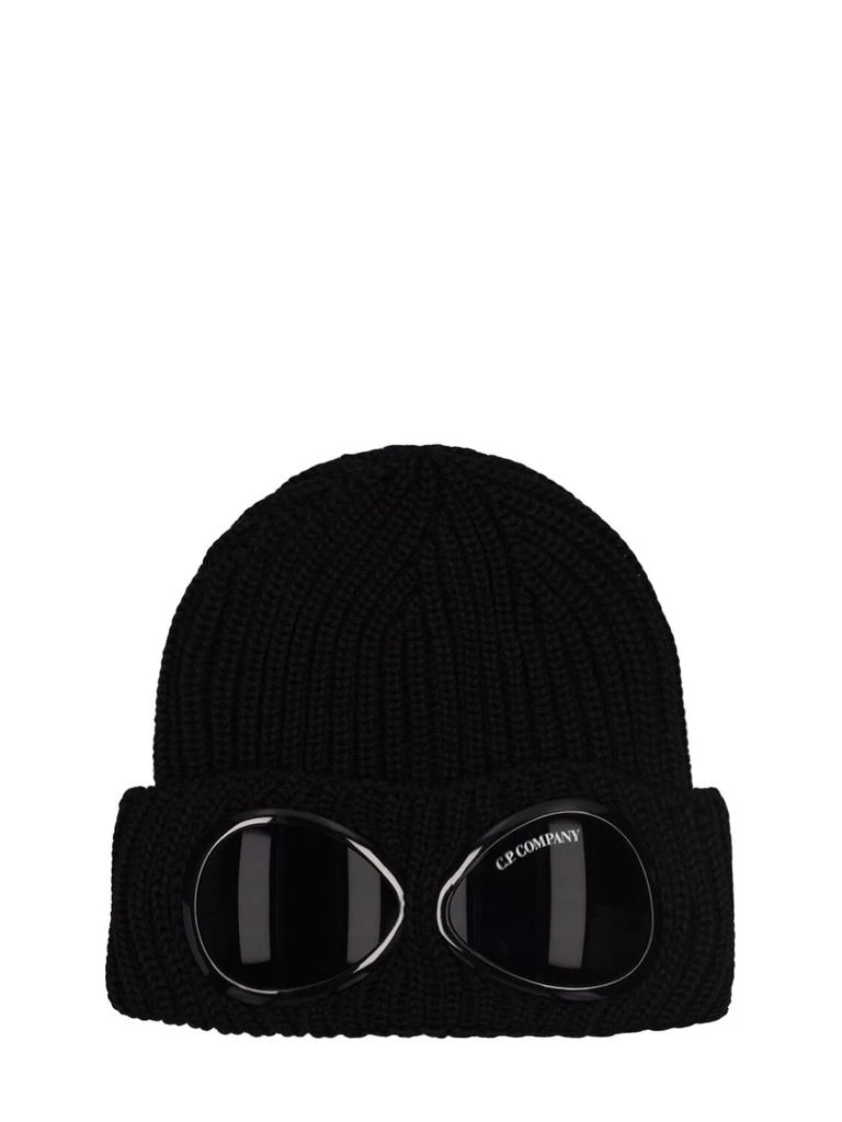 商品C.P. Company|Ribbed Wool Beanie W/goggles,价格¥970,第1张图片