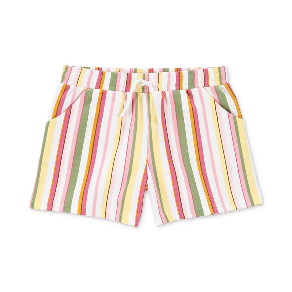 商品Carter's|Big and Little Girls Floral-Print French Terry Shorts,价格¥35,第1张图片