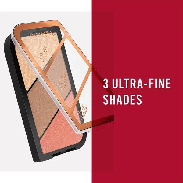 商品Rimmel|Rimmel Sculpting Highlighter Palette - 002 18.5g,价格¥90,第2张图片详细描述