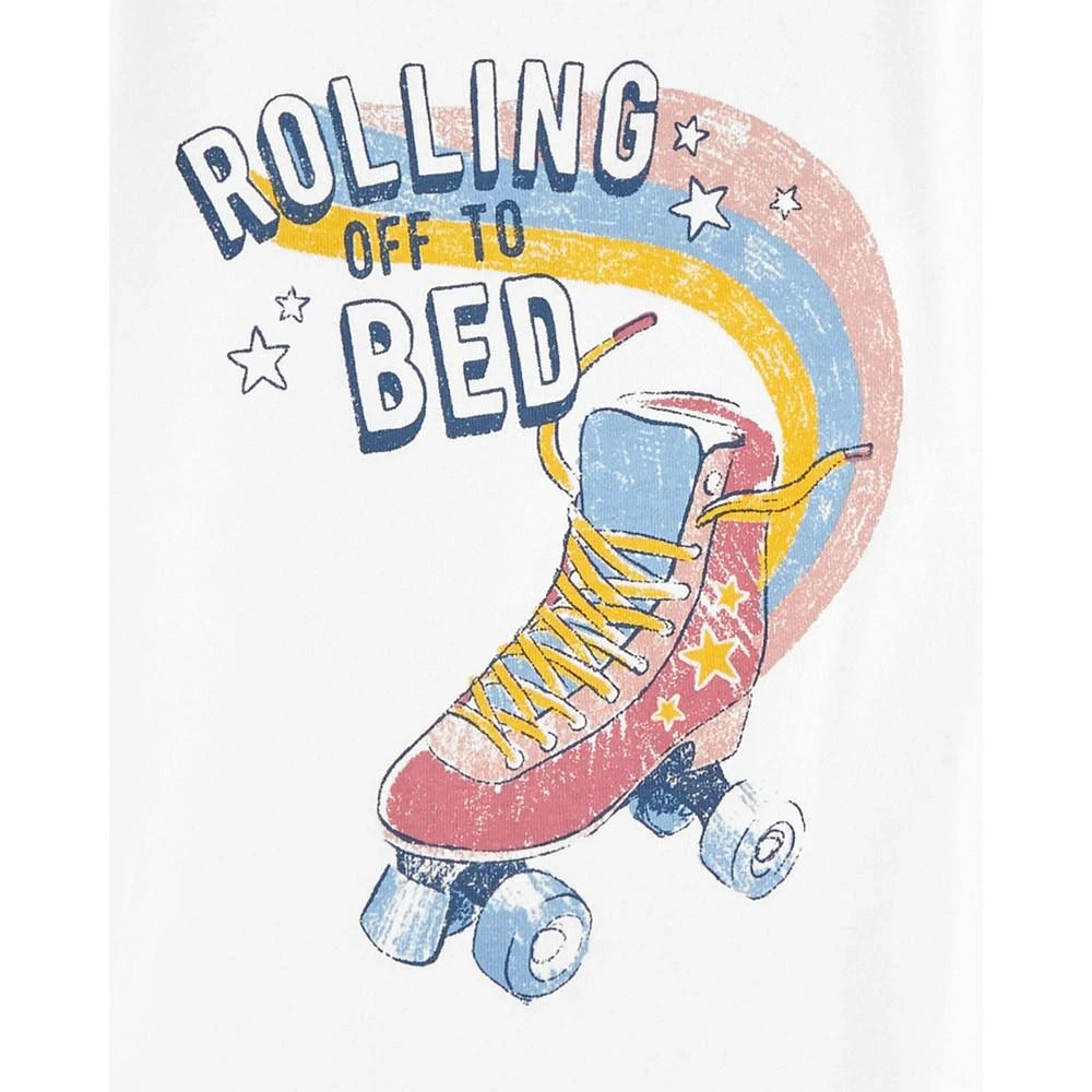 商品Carter's|Little Girls Roller Skate 100% Snug Fit Cotton Pajamas, 4 Piece Set,价格¥132,第2张图片详细描述
