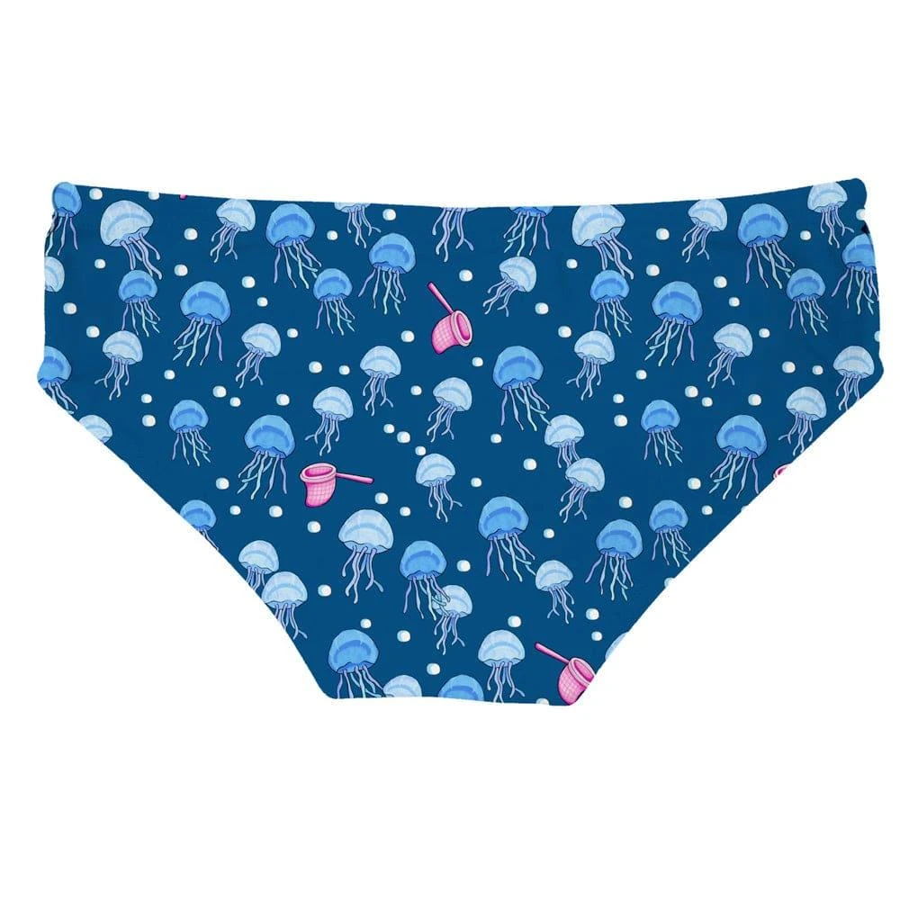 商品Mc2 Saint Barth|Man Swim Briefs Trap Jellyfish Print,价格¥863,第2张图片详细描述