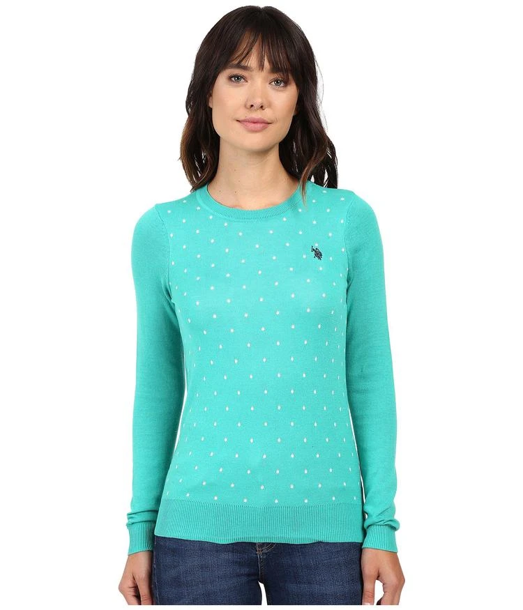 商品U.S. POLO ASSN.|Polka Dot Crew Neck Sweater,价格¥169,第1张图片