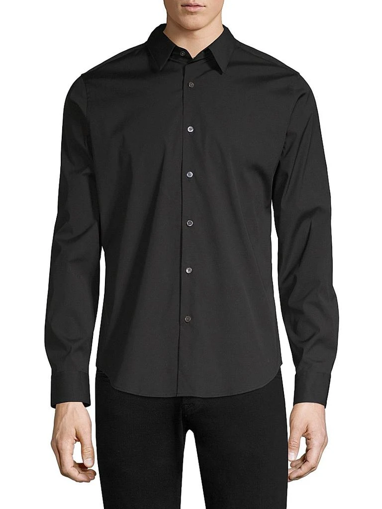 商品Theory|Sylvain Wealth Poplin Long-Sleeve Shirt,价格¥1665,第1张图片