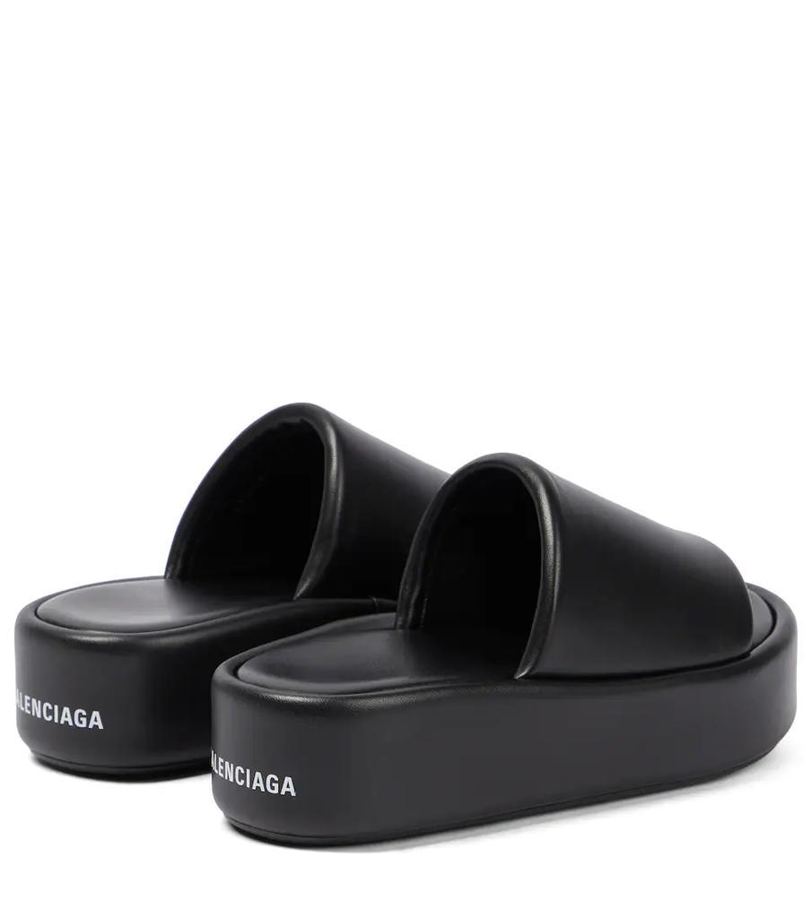 商品Balenciaga|Rise皮革厚底凉拖鞋,价格¥4502,第5张图片详细描述