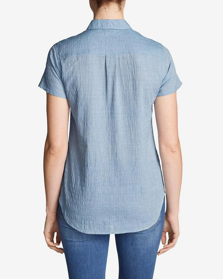 商品Eddie Bauer|Women&#39;s Packable Short-Sleeve Shirt - Solid,价格¥224,第2张图片详细描述