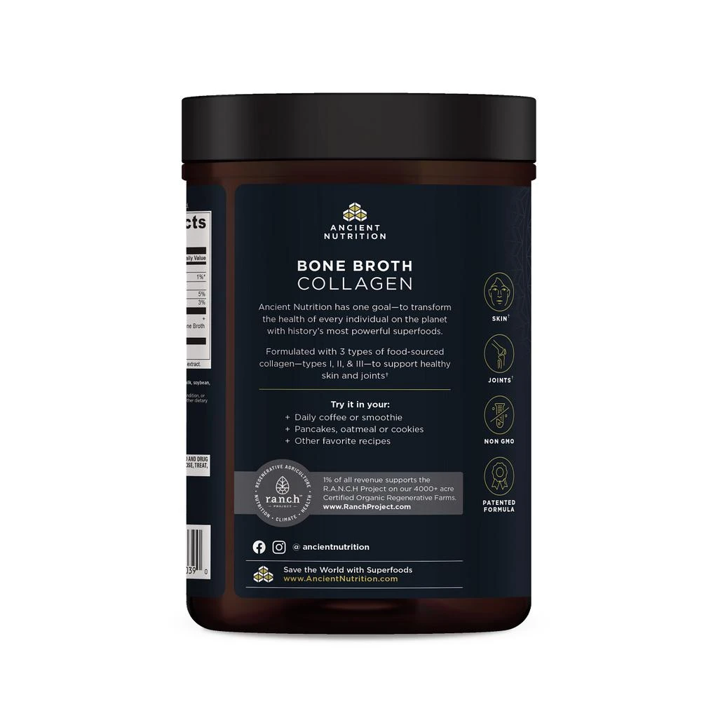商品Ancient Nutrition|骨胶原蛋白粉 - 香草味,价格¥417,第3张图片详细描述