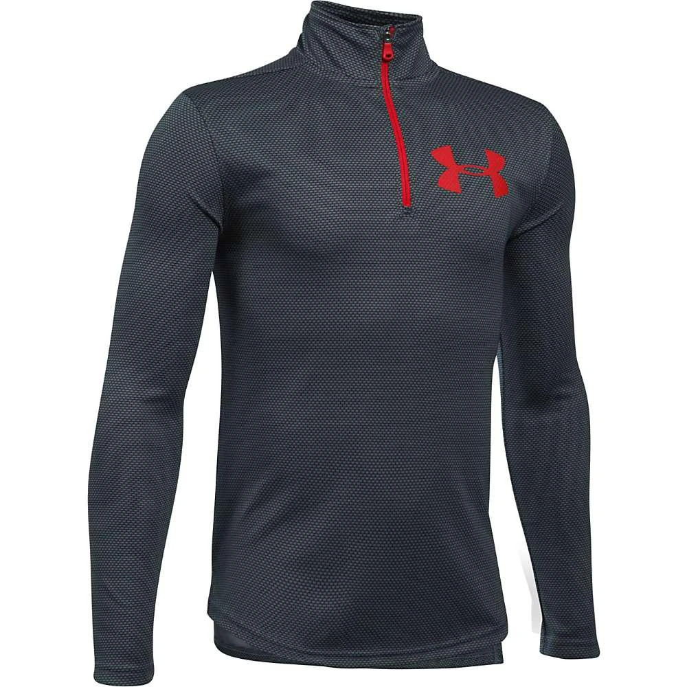 商品Under Armour|Under Armour Boys' UA Textured Tech 1/4 Zip Top,价格¥199,第3张图片详细描述
