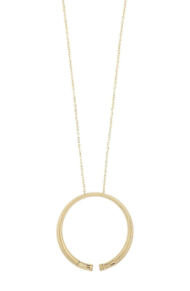 商品Bony Levy|Ofira 14K Yellow Gold Open Circle Pendant Necklace,价格¥6747,第1张图片