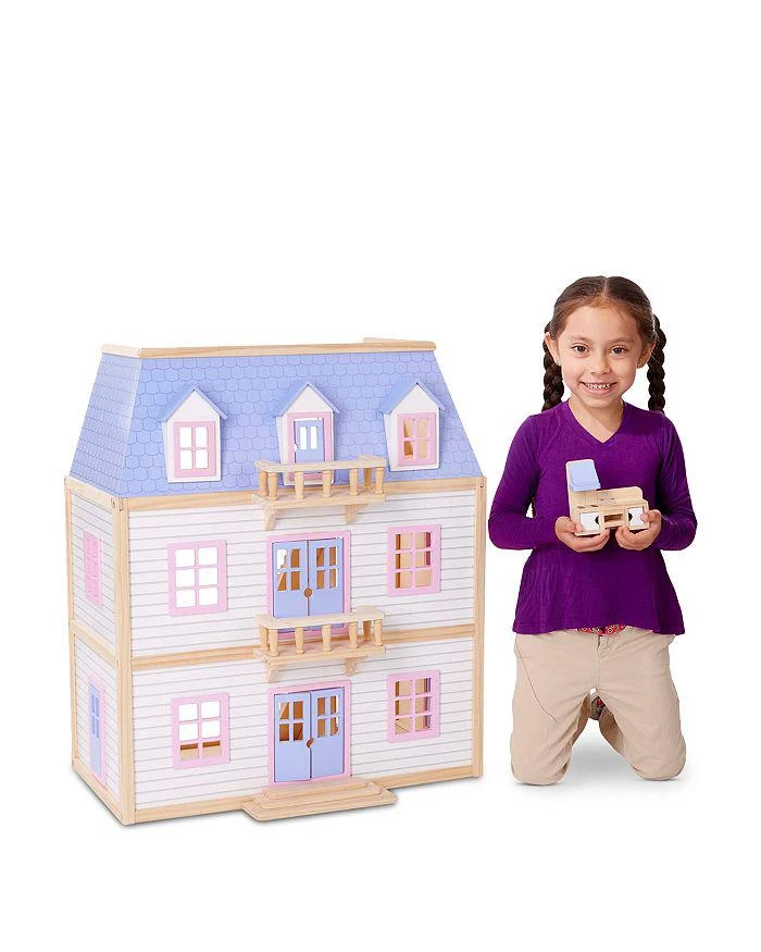 商品Melissa & Doug|Wooden Multi Level Dollhouse - Ages 3+,价格¥1415,第5张图片详细描述