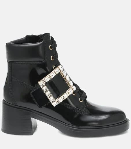 商品Roger Vivier|Viv' Rangers lace-up ankle boots,价格¥15340,第5张图片详细描述