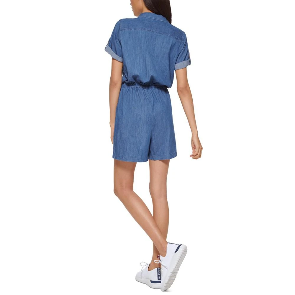 Tommy Hilfiger Chambray Utility Romper 2