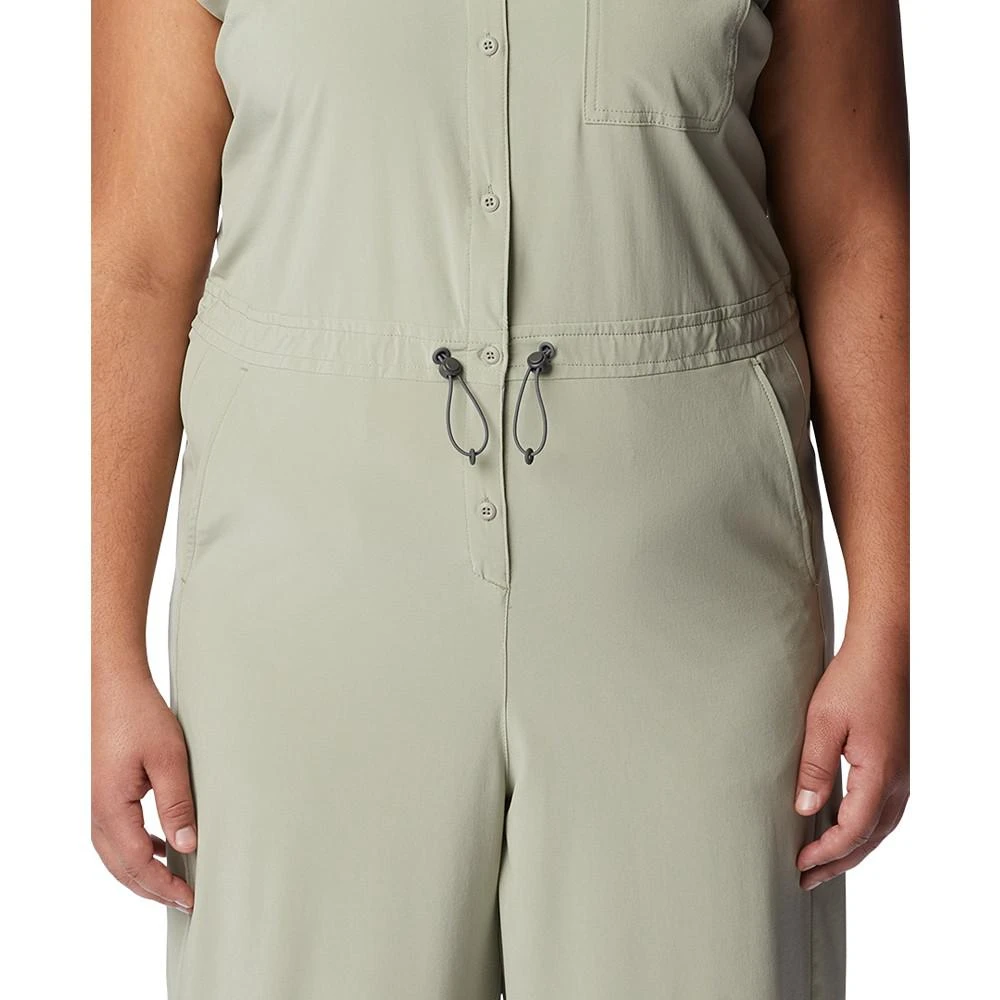 商品Columbia|Plus Size Anytime Flex Button-Front Romper,价格¥325,第5张图片详细描述