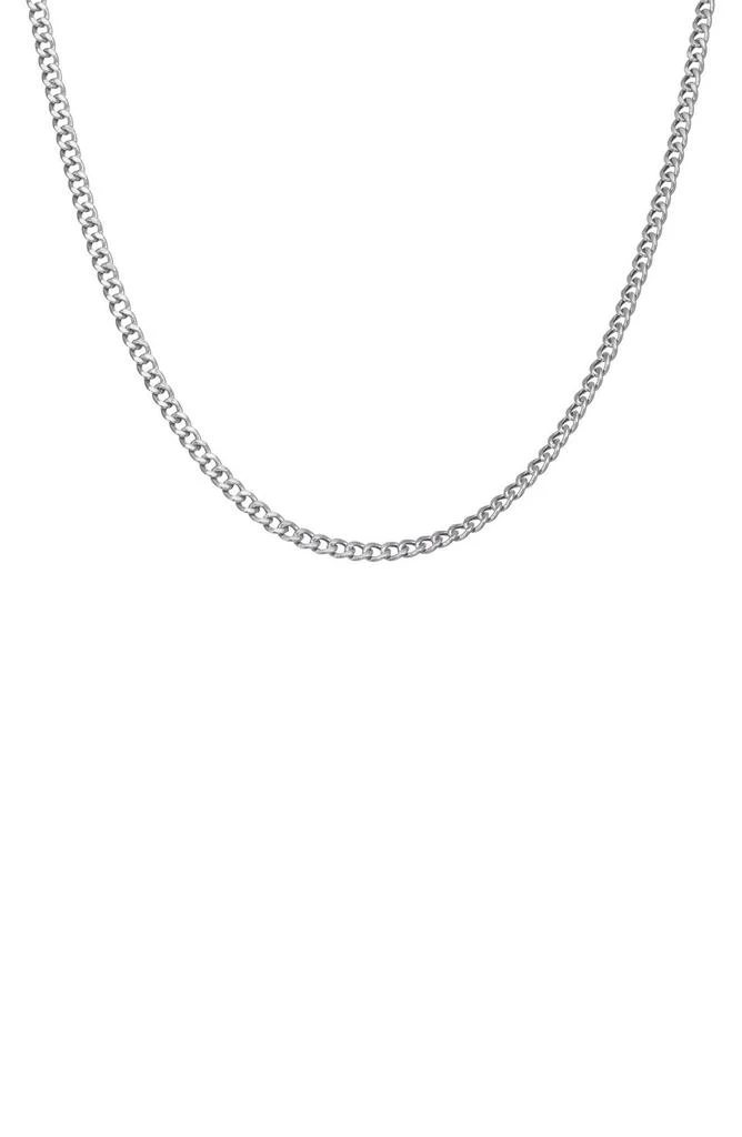 商品FZN|Sterling Silver Curb Chain Necklace,价格¥649,第1张图片详细描述