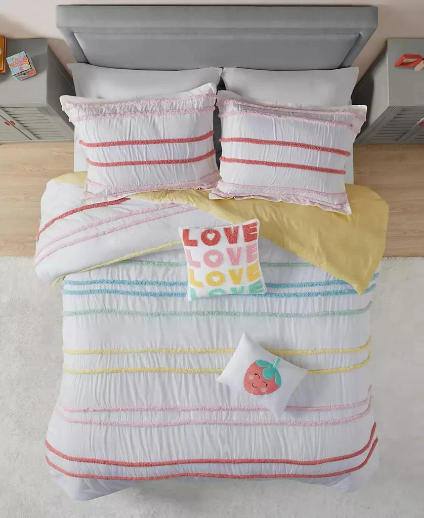 Haisley Chenille Trim 4-Pc. Duvet Cover Set 商品