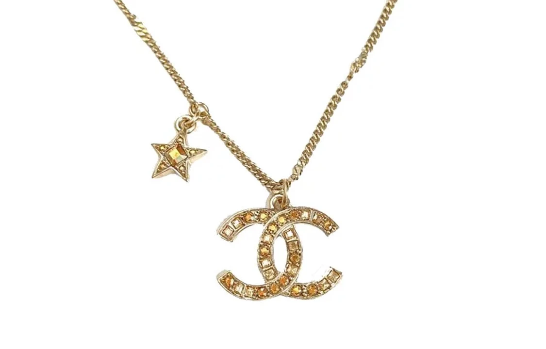 商品[国内直发] Chanel|香奈儿 经典Logo珍珠星星 金属 项链 女款,价格¥10764,第1张图片