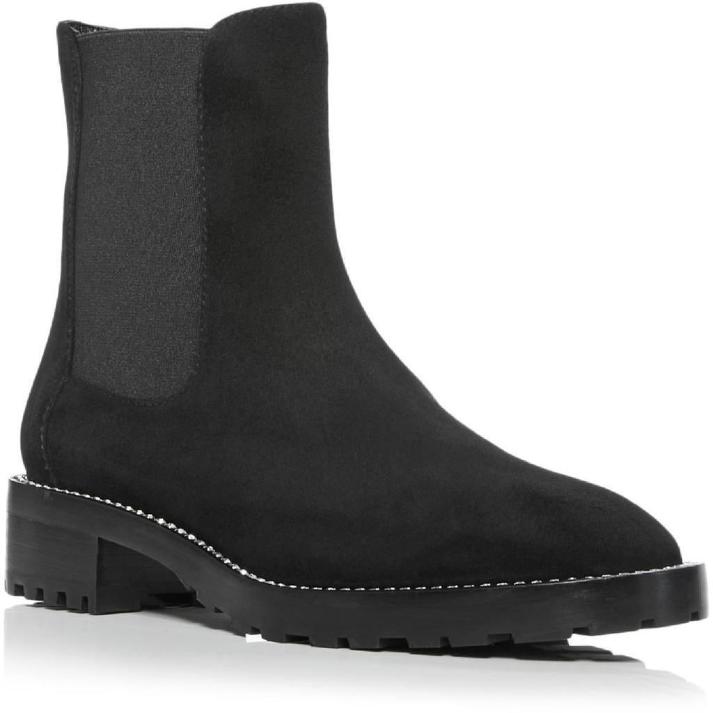 商品Stuart Weitzman|Stuart Weitzman Womens Kolbie Shine Suede Embellished Ankle Boots,价格¥2096,第1张图片