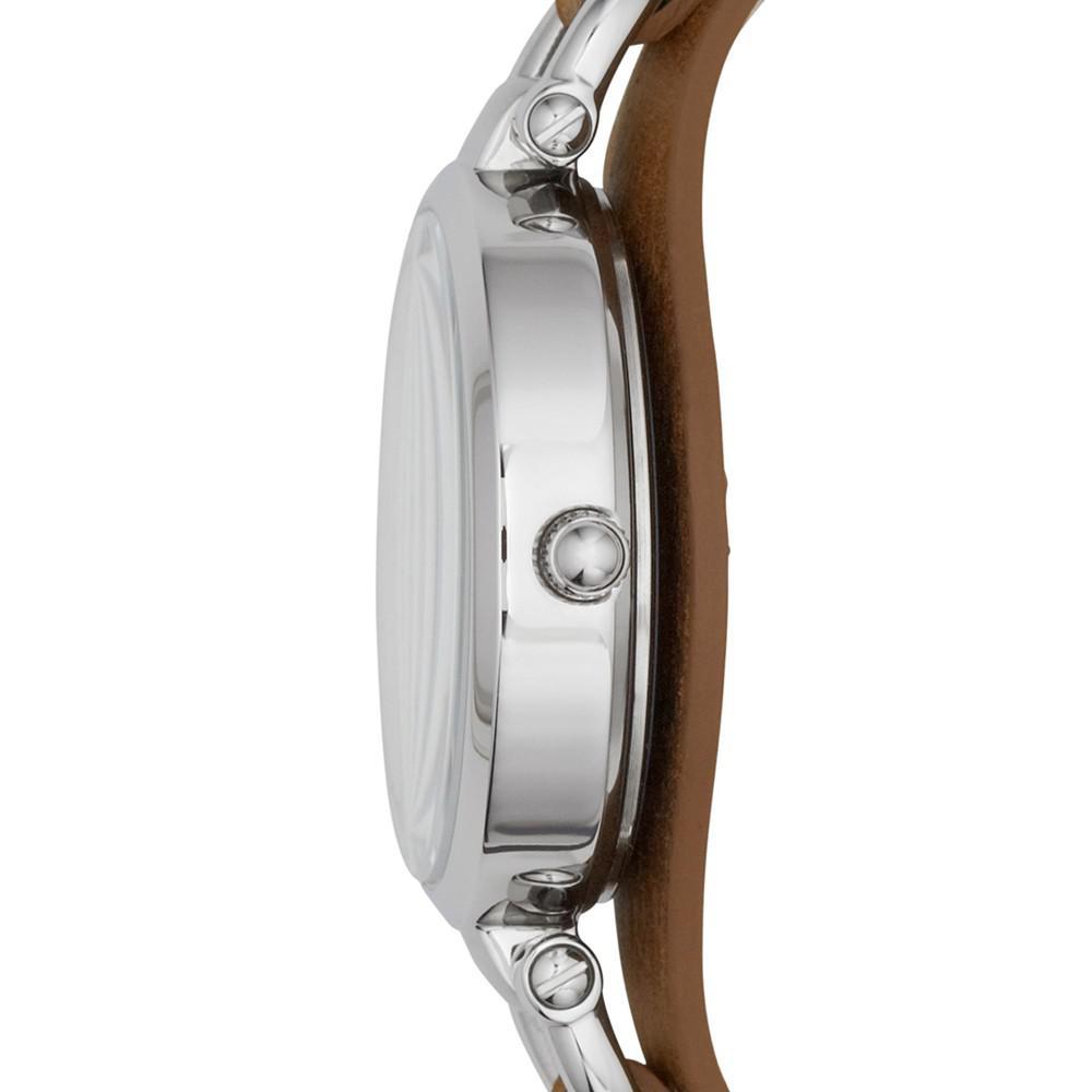商品Fossil|Women's Georgia Brown Leather Strap Watch 32mm ES3060,价格¥721,第4张图片详细描述