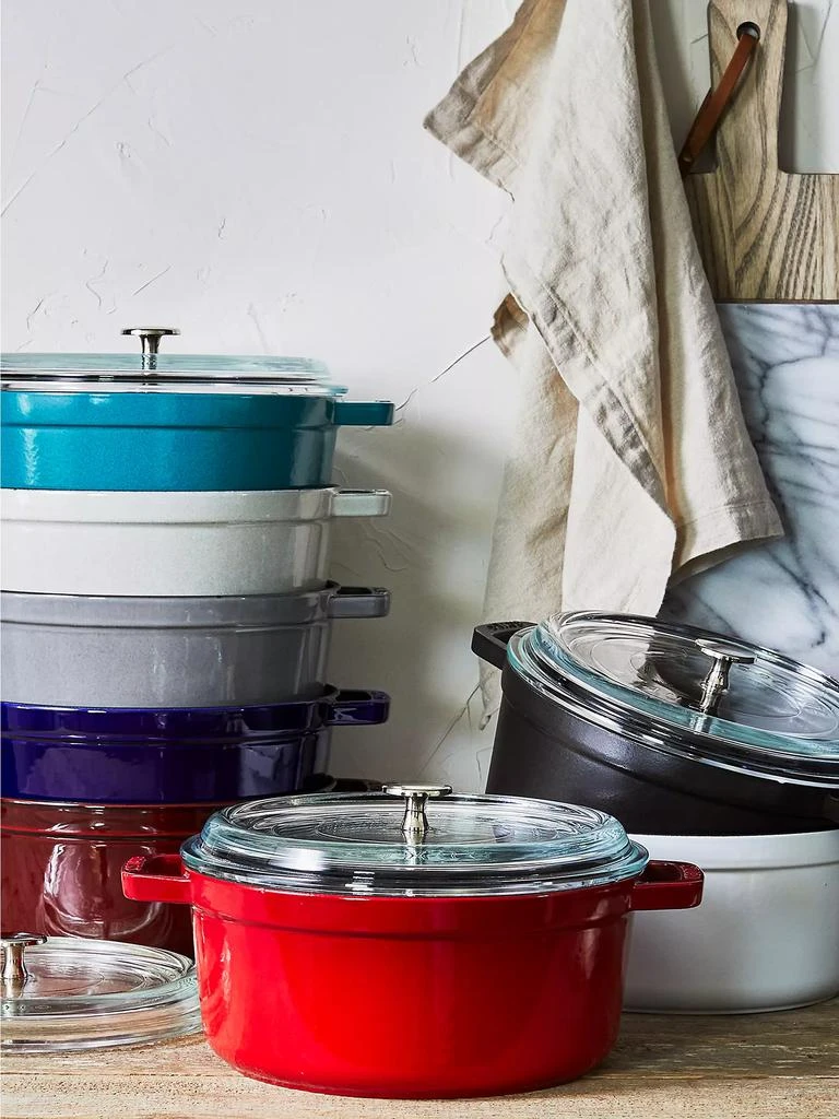 4-Quart Cast Iron Round Cocotte with Glass Lid 商品