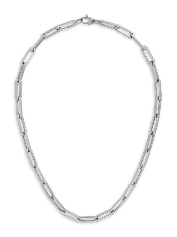 商品Saks Fifth Avenue|14K White Gold Paperclip Chain Necklace,价格¥9267,第1张图片