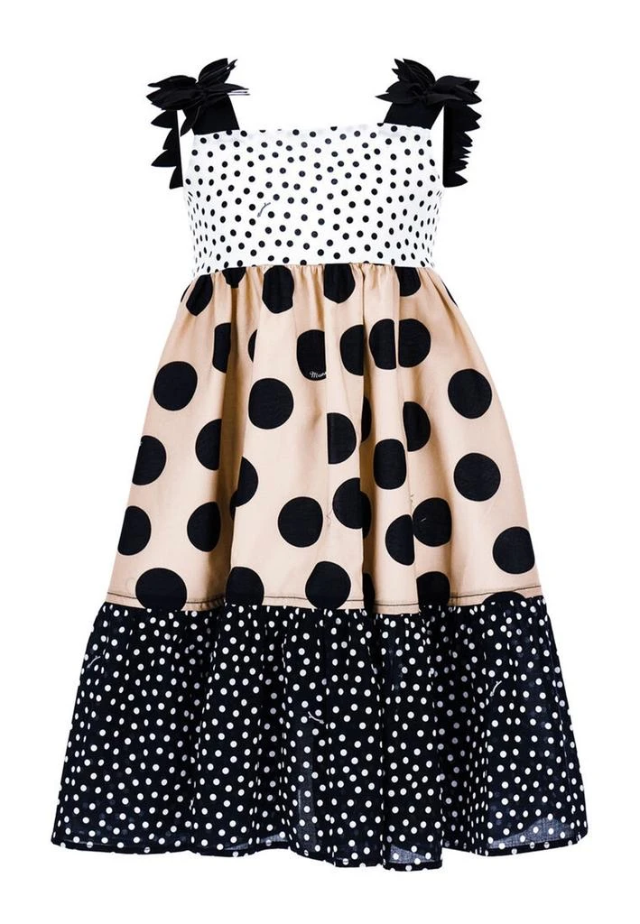 商品MONNALISA|Monnalisa Polka-Dot Printed Sleeveless Tiered Dress,价格¥1690,第1张图片